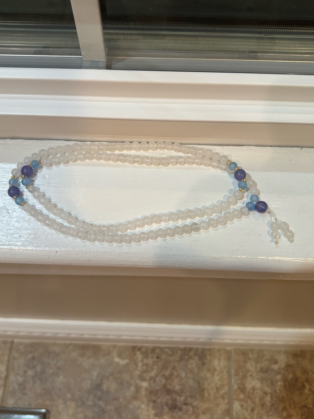 Long Gemstone Necklace
